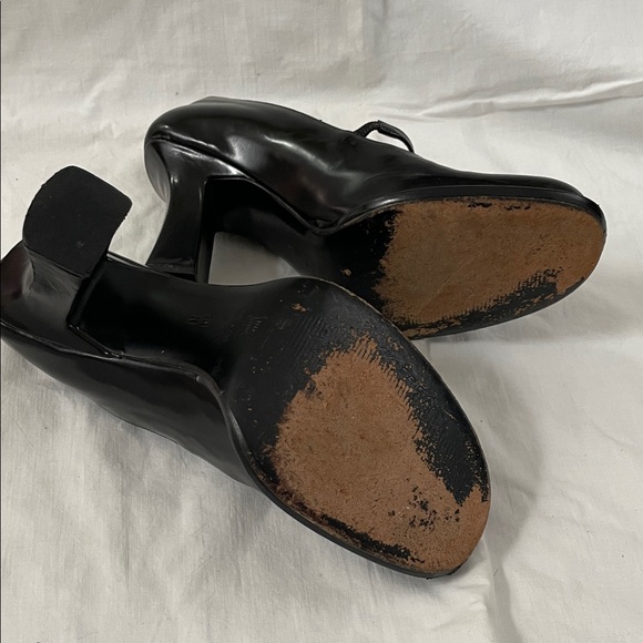 Via Spiga Black Mary Jane Chunky Heels -SZ 10 - Italy - Picture 8 of 12